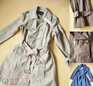 批發(fā)折扣女裝,風(fēng)衣,韓版女裝,白領(lǐng)時(shí)裝_服裝服飾_世界工廠網(wǎng)中國(guó)產(chǎn)品信息庫(kù)